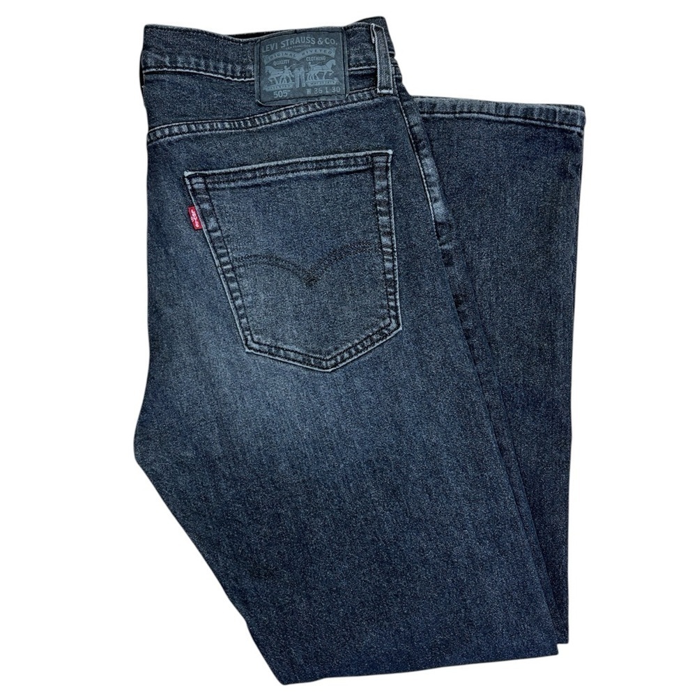 Levi's Black Straight Jean W 36 L 30